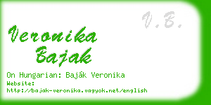 veronika bajak business card